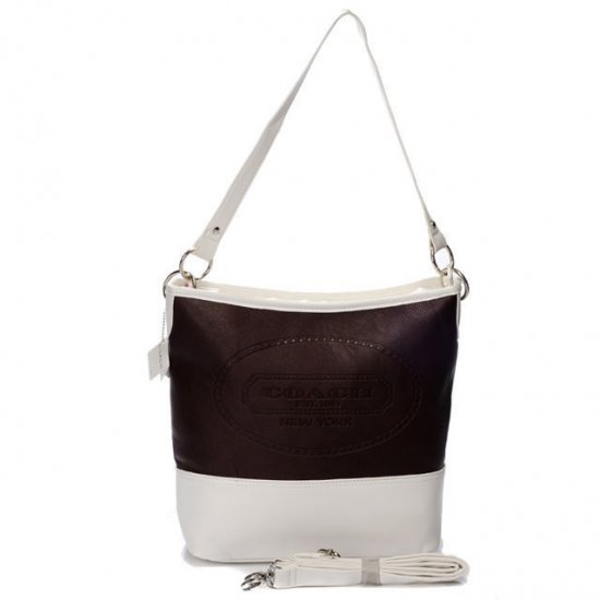 Coach Hamptons Medium Coffee Shoulder Bags AYO - Click Image to Close